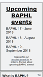 Mobile Screenshot of baphl.org