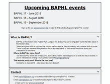 Tablet Screenshot of baphl.org